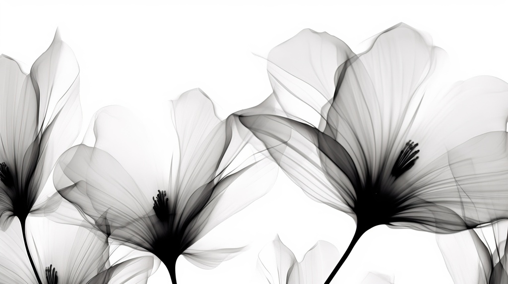 [2042] BW Flower 2042 (40x60)