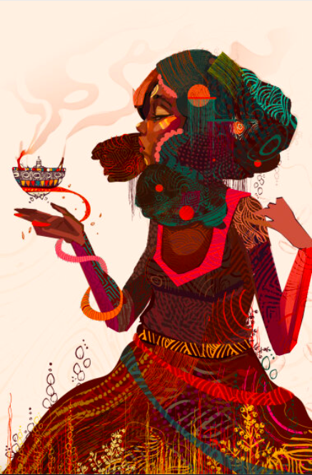 [1284] Caffeinated 1284 'Courage' (40x60)