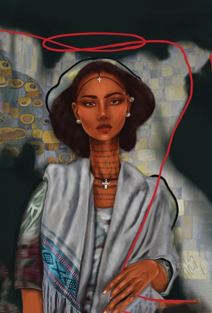 [1354] Guzo 1354 'The Unheard Voice' - Hilina D. (40x60)
