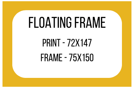 CanvasFF Black 3013 - 75 x 150