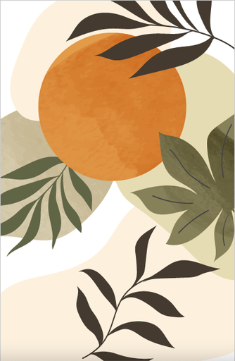 [2050] Boho Leave 2050 (40x60)