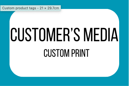 [3303] Custom Print - Customer's Media
