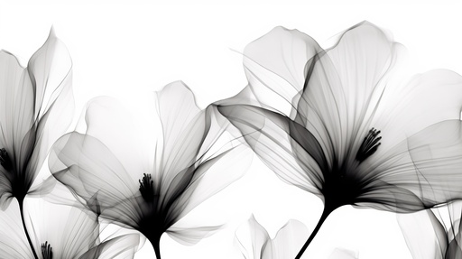 [2042R] BW Flower 2042 (print only)
