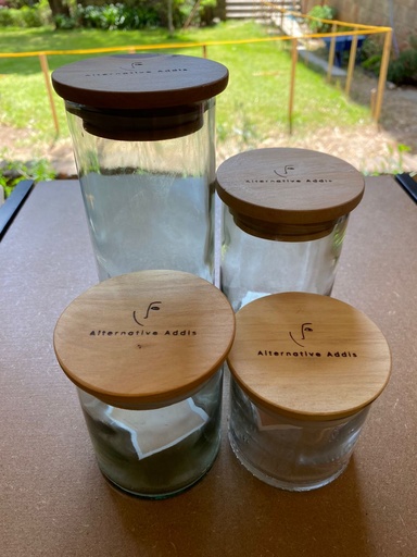 [5056n] Jar Set (4) 5056 clear